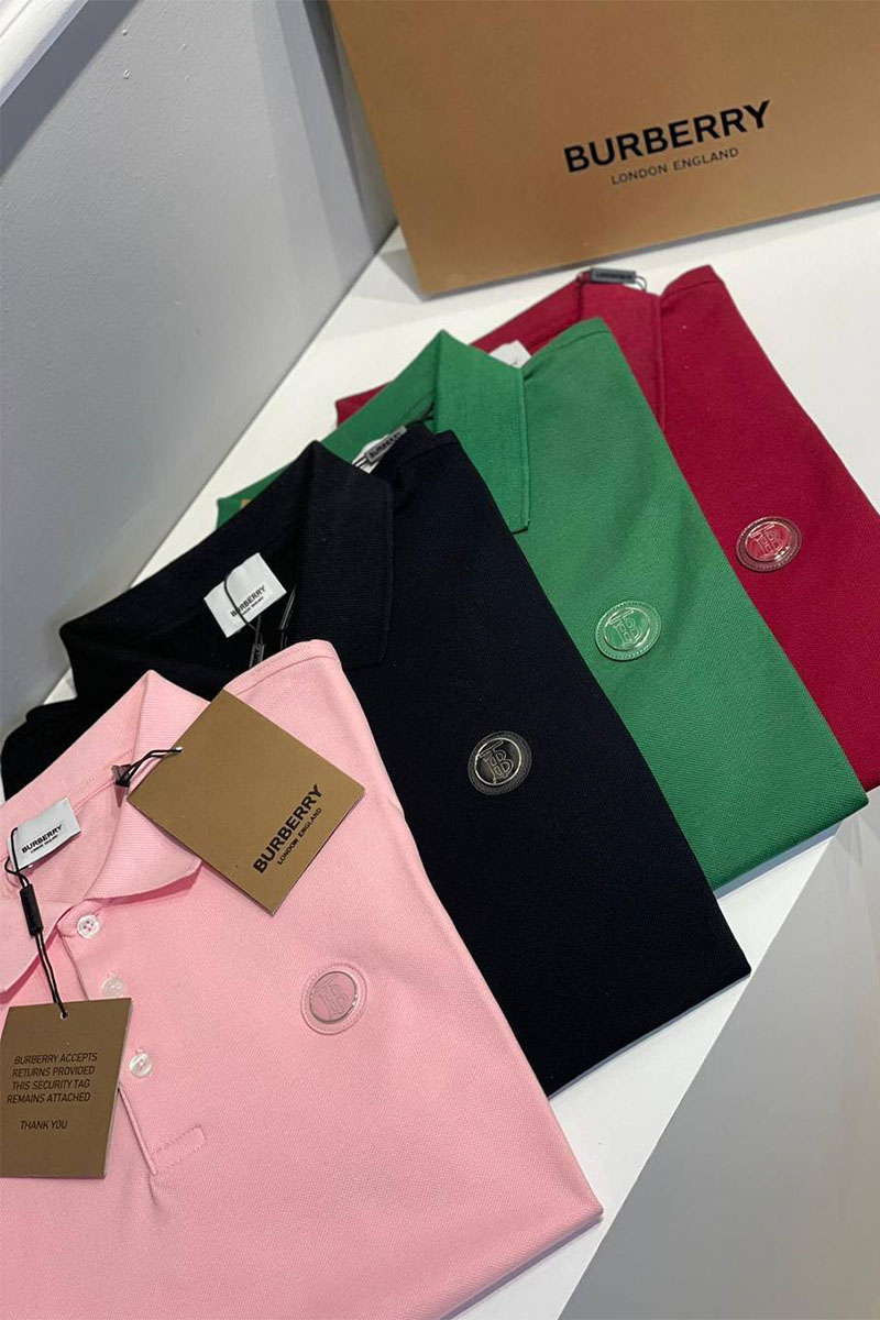 Pink burberry polo best sale