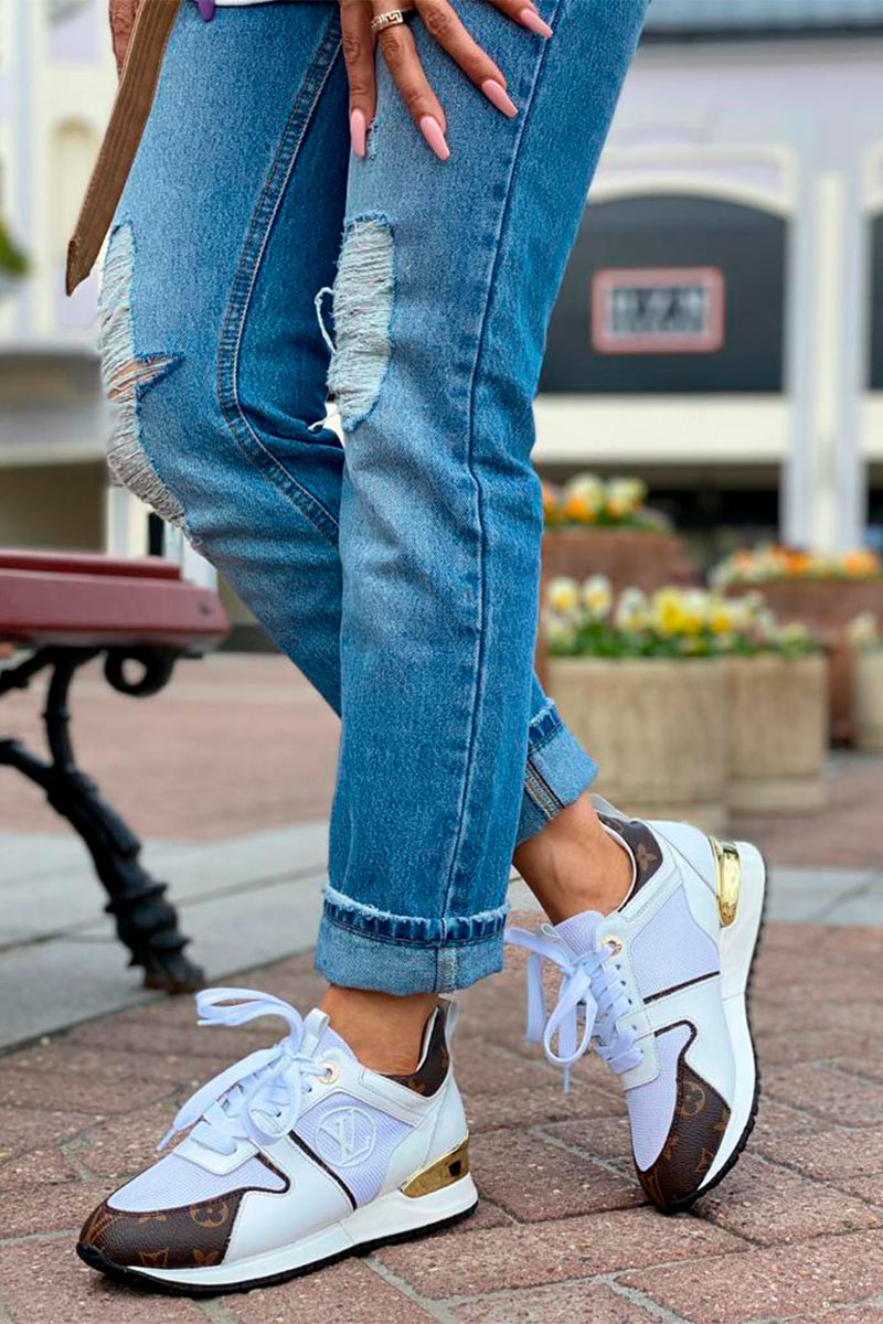 Женские кроссовки Louis Vuitton Run Away - White