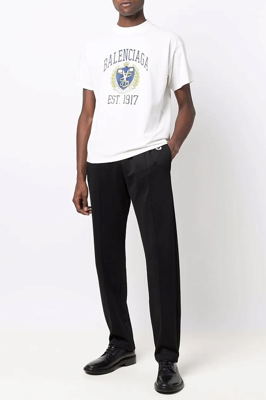 Оверсайз футболка Balenciaga est.1917 - White