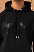 Чёрное худи Alexander McQueen graffiti logo-print