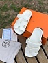 Женские кожаные сандалии Hermes Chypre - White