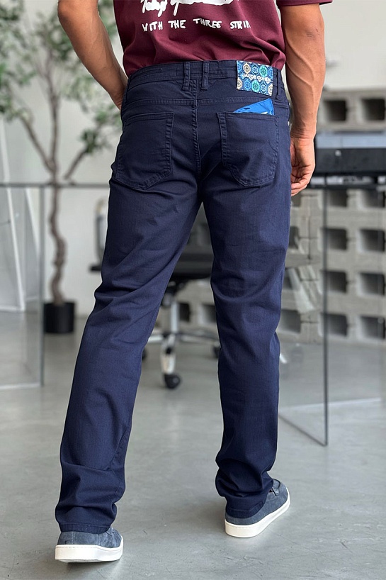 Мужские тёмно-синие джинсы Jacob Cohen straight fit