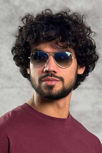 Солнцезащитные очки Ray-Ban Aviator Large Metal - Blue   