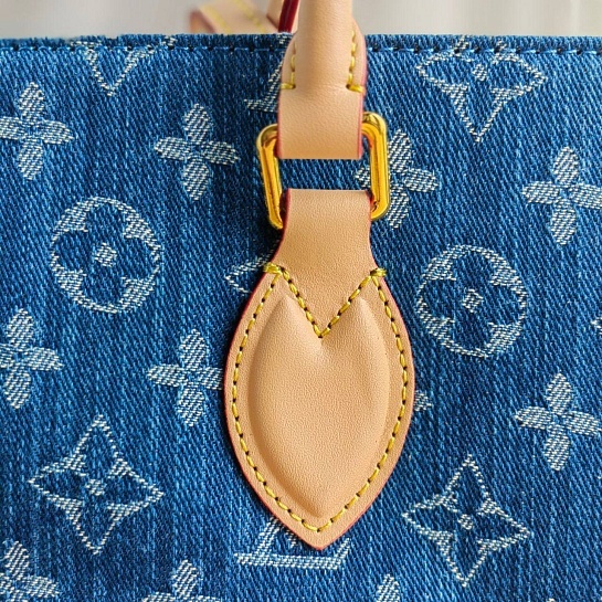 Женская сумка Louis Vuitton tote denim 34x26 см