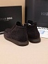 Замшевые лоферы с мехом Hugo Boss high-top - Brown