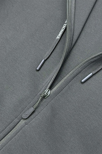 Мужская кофта на молнии Armani Exchange серого цвета   