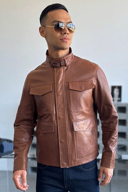 Мужская кожаная куртка Tod's Premium