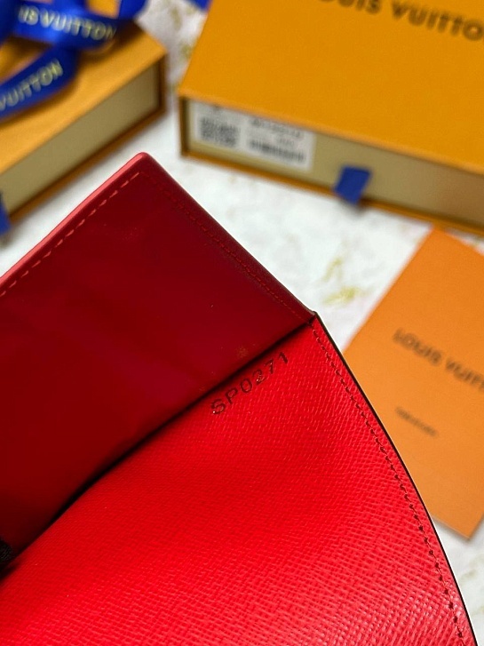 Кожаная обложка для паспорта Louis Vuitton Premium 10x14x2.5 см