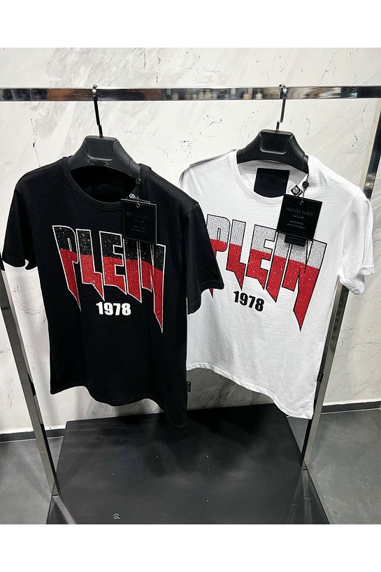 Футболка белого цвета Philipp Plein rhinestones