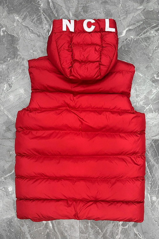 Мужской жилет Moncler красного цвета