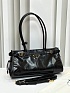 Кожаная чёрная сумка Prada Naplak Premium 32x15x11 см
