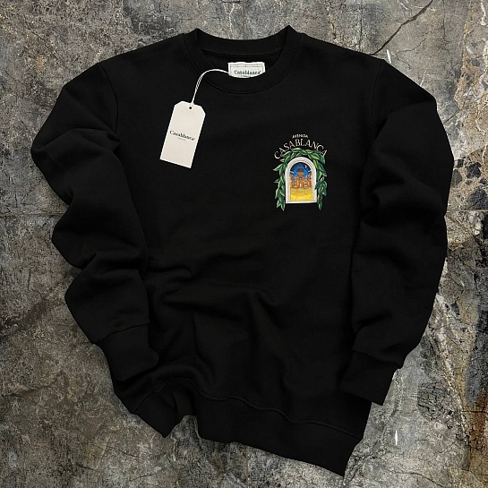 Чёрный свитшот Casablanca Avenida