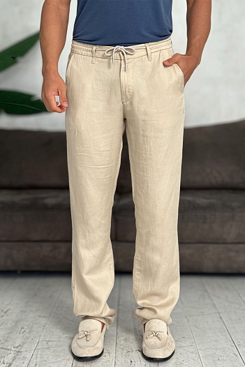 Мужские брюки бежевого цвета Loro Piana   