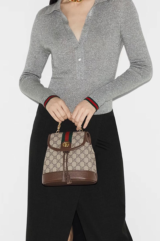 Рюкзак Gucci Ophidia Premium 20.5x20x12 см - Brown