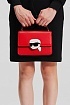 Женская сумка Karl Lagerfeld ikonik 22x15 см - Red