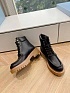 Женские чёрные ботинки Prada Premium