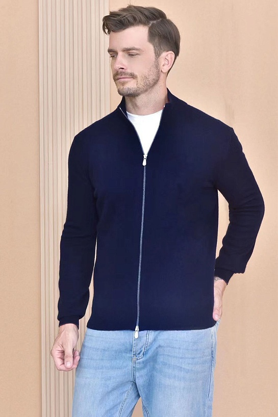 Кашемировый свитер Brunello Cucinelli Premium - Dark Blue