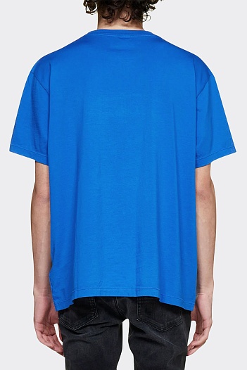 Футболка синего цвета Amiri core logo   