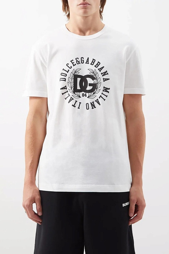 Футболка белого цвета Dolce&Gabbana logo-print