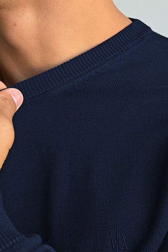 Джемпер тёмно-синего цвета Armani Exchange
