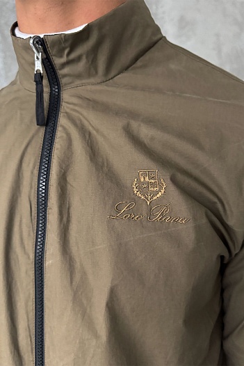 Двусторонняя ветровка Loro Piana - Brown / Black   