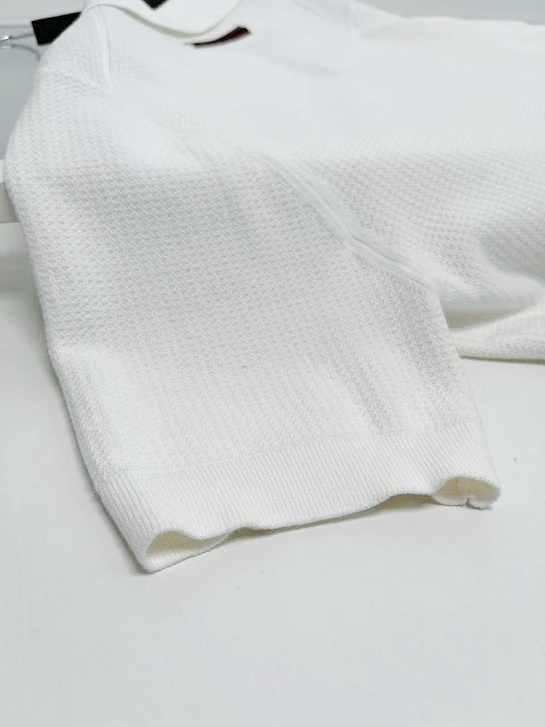 Мужское поло Zegna buttonless - White