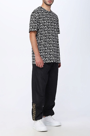Мужская футболка Versace monogram all-over   