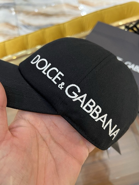 Бейсболка чёрного цвета Dolce & Gabbana logo-embroidered