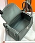 Женская кожаная сумка Hermes Lindy Premium 26x18x13 см - Green