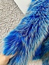 Женская эко шуба синего цвета