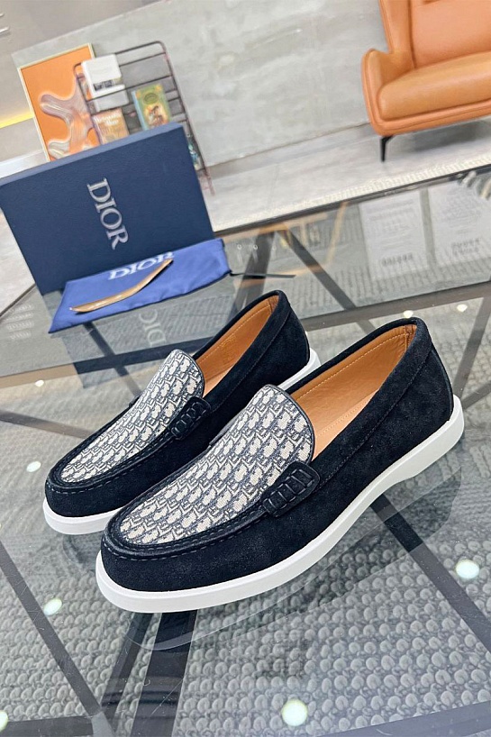 Мужские замшевые лоферы Dior