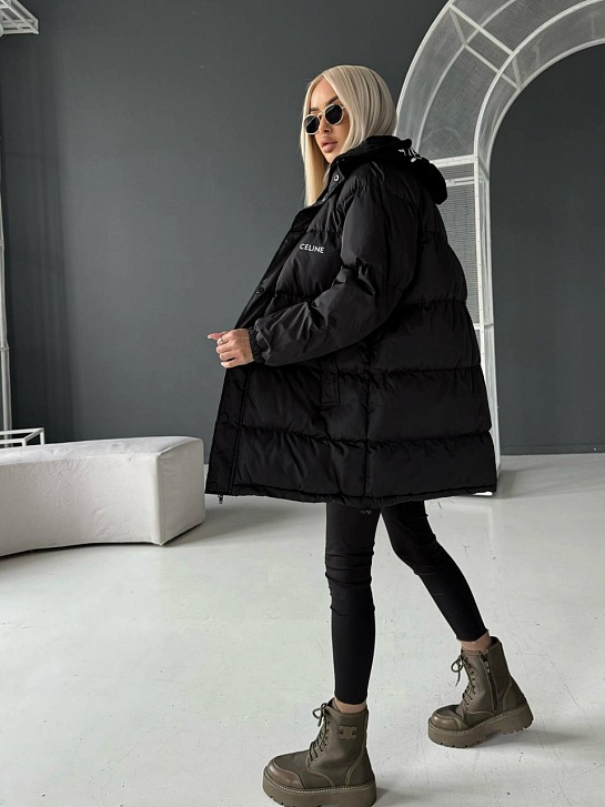 Женская чёрная куртка Celine