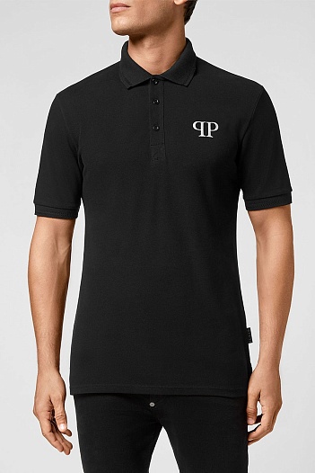 Мужское чёрное поло Philipp Plein   