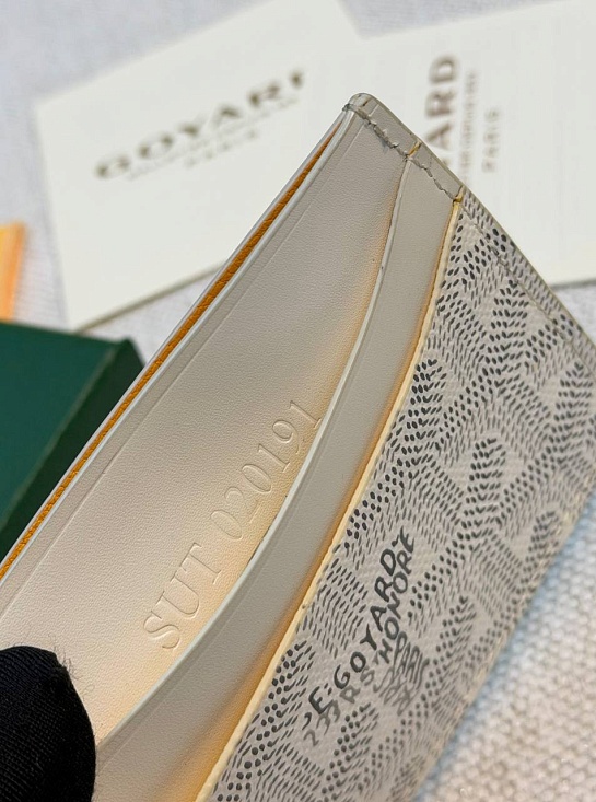 Кожаный кардхолдер Goyard Saint Sulpice premium 10.5x7 см
