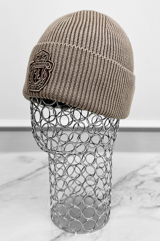 Шапка Billionaire logo-embroidered - Beige
