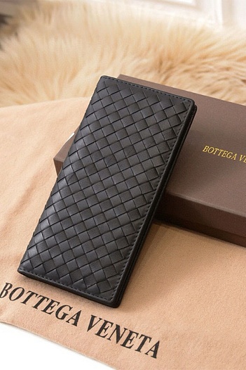 Кожаный бумажник Bottega Veneta Premium 18x8.5x3 см   