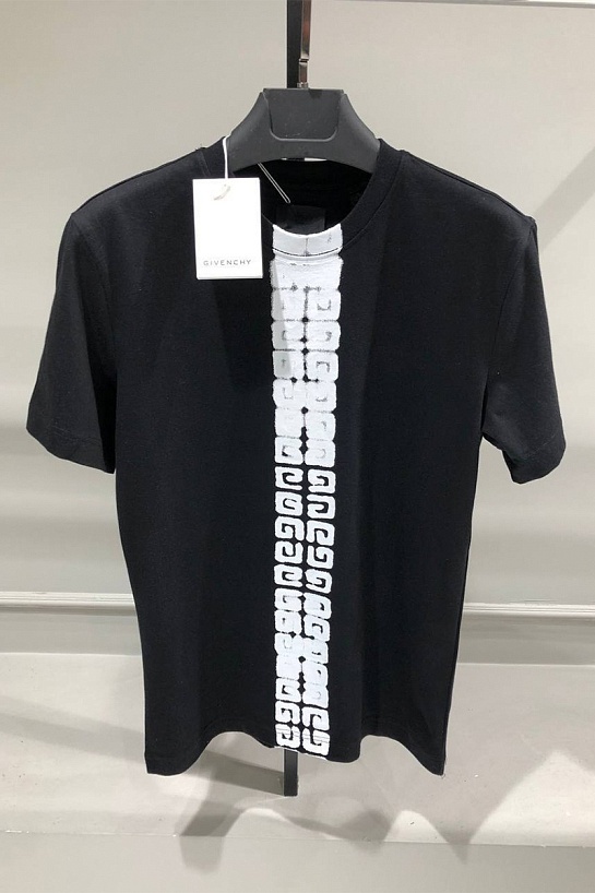 Мужская футболка Givenchy 4G-trim - Black