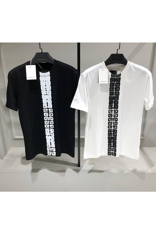 Мужская футболка Givenchy 4G-trim - Black