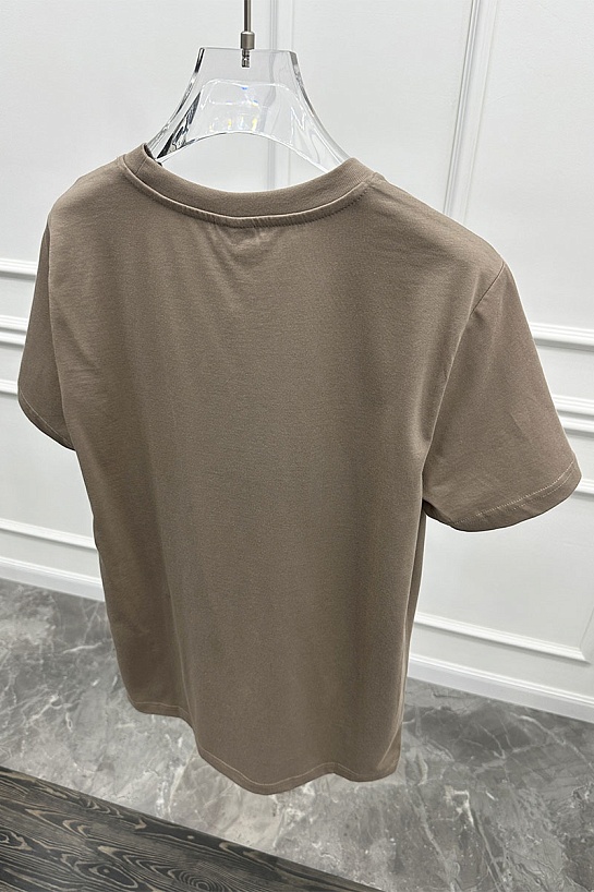 Футболка бежевого цвета Paul & Shark logo-patch