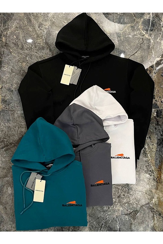 Чёрное худи Balenciaga Year Of The Tiger embroidered-logo