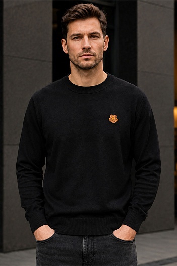 Джемпер Kenzo Tiger logo-patch - Brown   