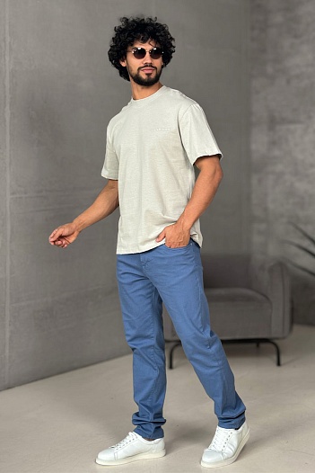 Мужская серая футболка Golden Goose   