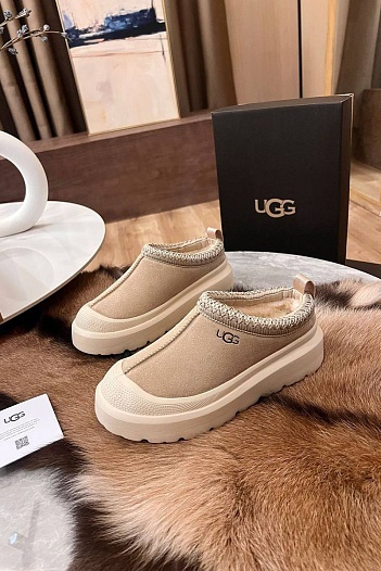 Женские слипоны UGG Tasman Weather Hybrid - Beige / White   