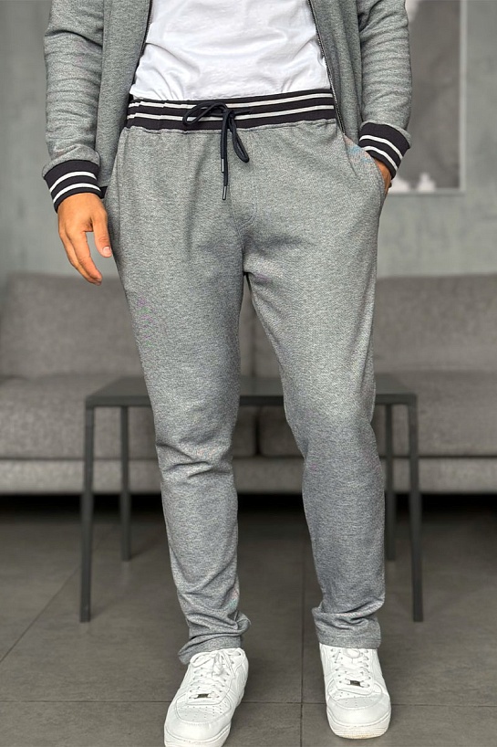 Спортивные штаны Loro Piana logo-embroidered - Blue / Grey