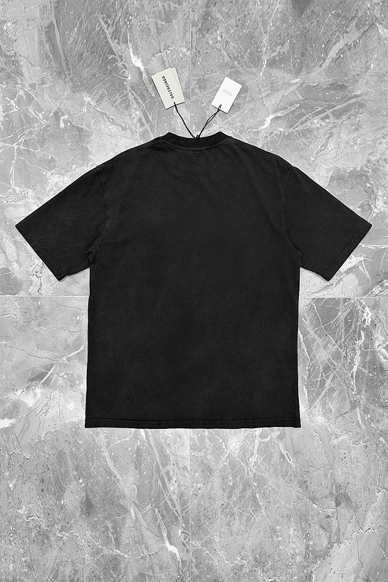 Чёрная оверсайз футболка Balenciaga College est.1917