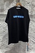 Чёрная оверсайз футболка Off-White Blue Metal Arrows
