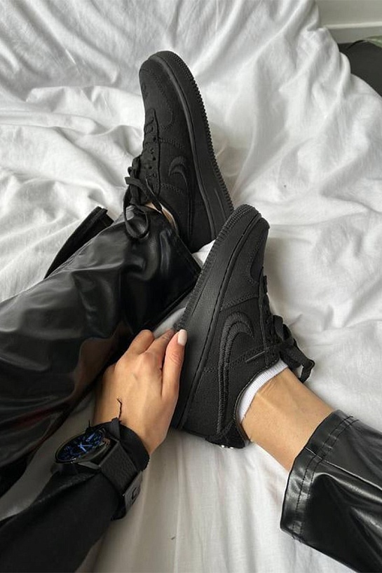 Кроссовки Stussy x Nike Air Force 1 Low - Black
