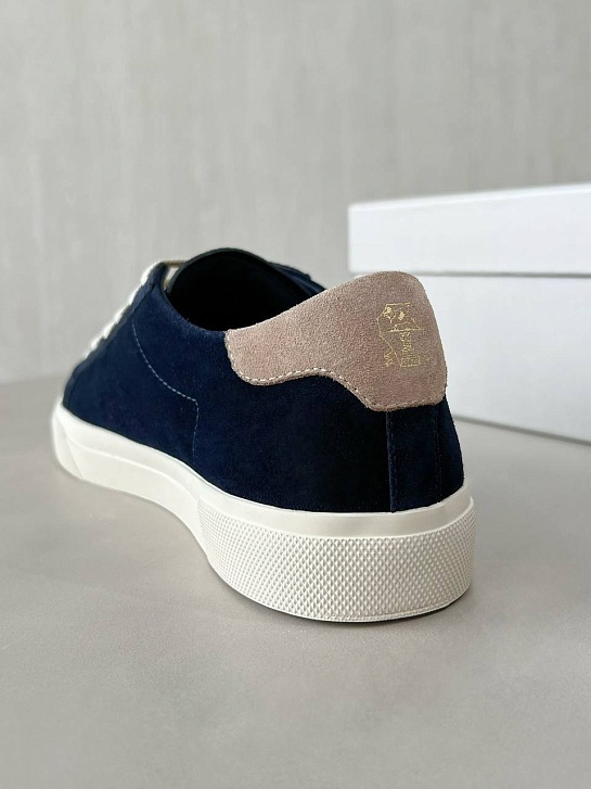 Мужские замшевые кроссовки Brunello Cucinelli 