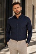 Мужская тёмно-синяя рубашка Armani Exchange