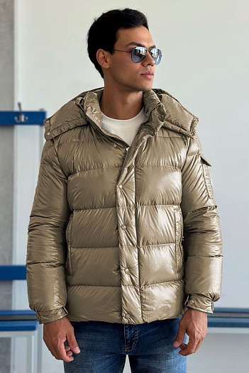 Мужской пуховик Moncler Maya 70 - Beige   